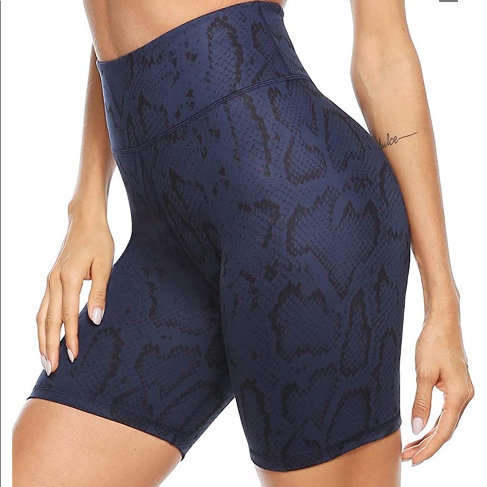PERSIST Navy Black Snake Print High Waist Active